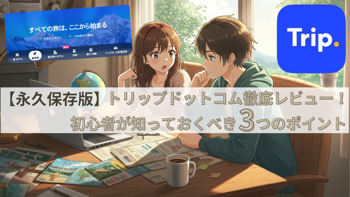 【永久保存版】トリップドットコム徹底レビュー!初心者が知っておくべき3つのポイント