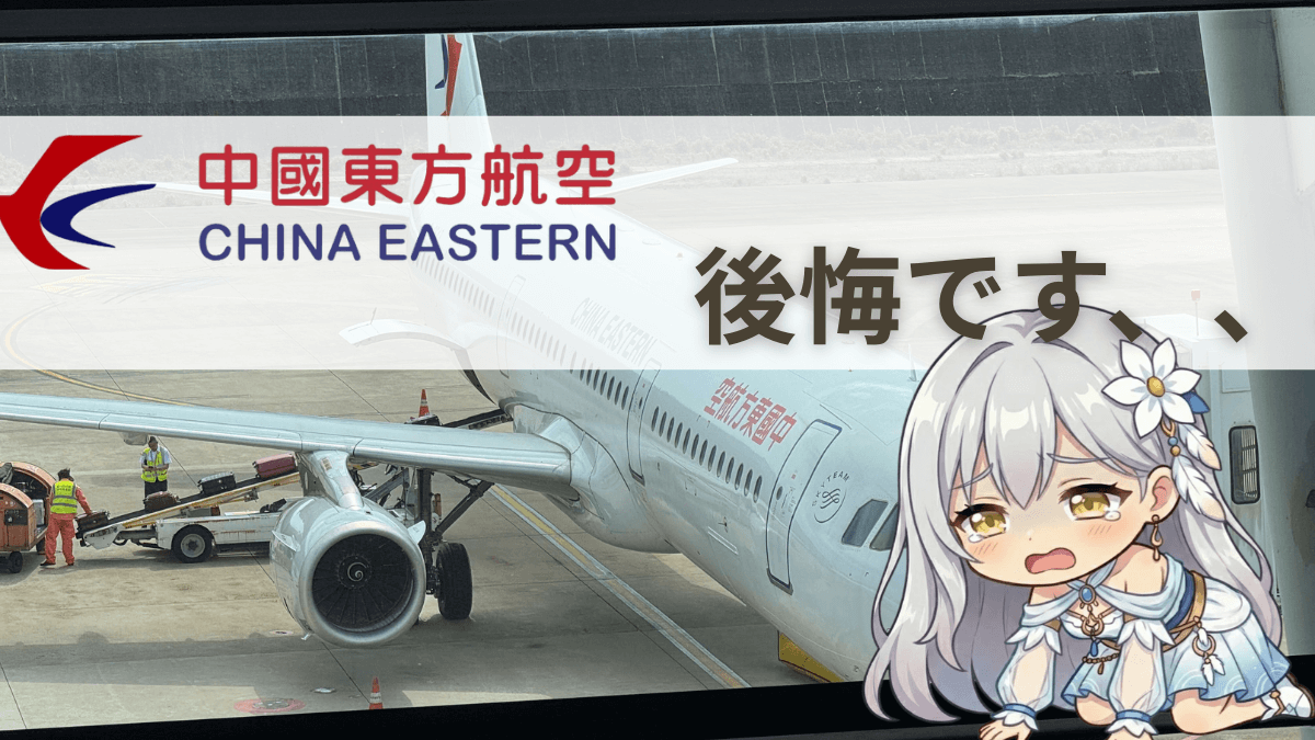【中国東方航空のリアル】試しに使ってみた！